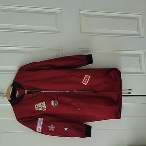 NWT Burgundy Bomber Jacket 3/4 Length